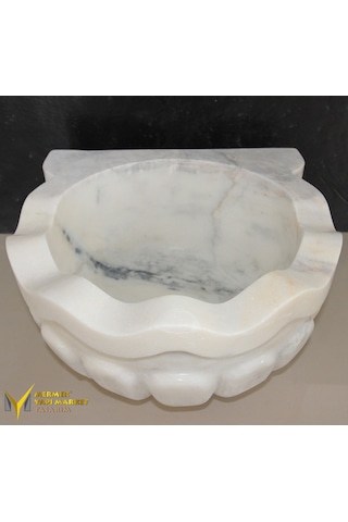 Afyon Beyaz Fırfırlı Kavun Dilimli Kurna