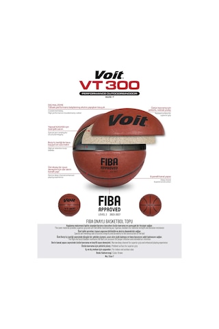 Voit Vt300 Fıba Onaylı Basketbol Topu N7 1vttpvt300fbn7