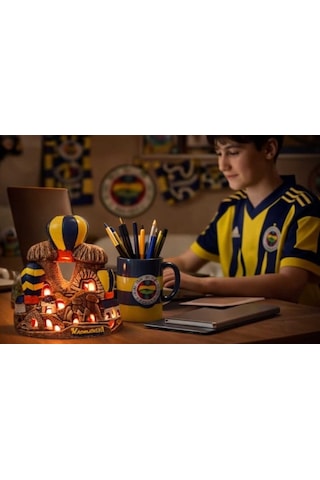 Kapadokya Dekoratif Alçı Peribacası Gece Lambası Taraftar Fenerfb