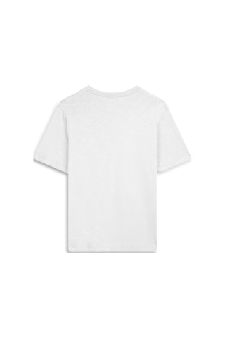 Amoure Baskılı Relaxed Beyaz T-shırt Beyaz