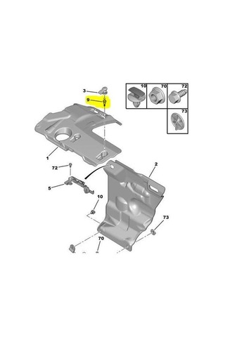 Kapak Bağlantı Vidası 207-208-2008-308-301-508-3008-5008 2012- 0137f4