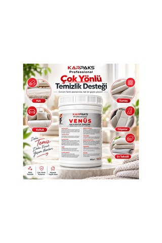 Professional Venüs Halı Ve Koltuk Tozu 850 Gr Ultra Konsantre Kalıcı Ferahlık Tüm Makinelerle Uyumlu Tekli