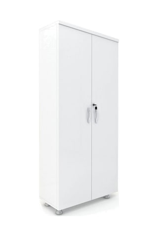 Modüler Dünyası Tam Kapak Kitaplık Dosya Dolabı Beyaz - 80X38X188 Beyaz