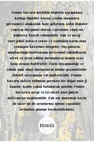 Pembe Kuvars Kalp Çakrası  Doğal Taş Spiritüel Kolye Diğer