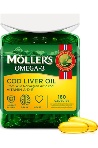 Möller's Omega 3 Balık Yağı Epa, Dha, A,d Ve E Vitaminleri - 160 Kapsül