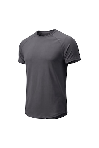 Genius Store 3'lü Paket Erkek Spor Tişört Pamuklu Esnek Günlük Kullanıma Uygun Premium Rahat Kalıpt-shirt Siyah-füme-lacivert