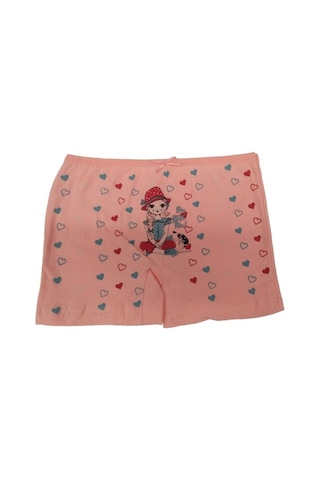 Seher Sedef Yıldız Kız Çocuk Desenli Boxer Şort Boxer