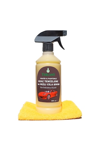 Terlans Parfümlü Hızlı Cila Parlatma Sıvısı 500ml mikrofiber Bez