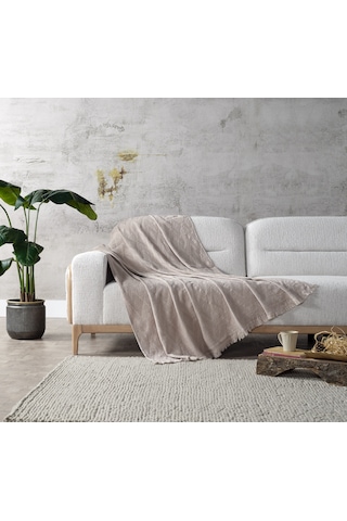 Adora Koltuk Şalı Bej - 130x170 Cm