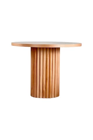 Perge İskandinav Natural Ahşap Masa Sandalye Takımı 90x90 Natural