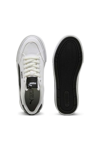 Puma Cortclassicvulcfsplatformwns 402329 01 Kadın Sneaker Ayakkabı Beyaz Siyah 36-40 Beyaz - Siyah