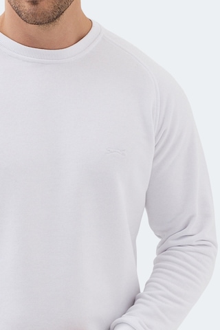 Slazenger Nadav Erkek Beyaz Sweatshırt Beyaz