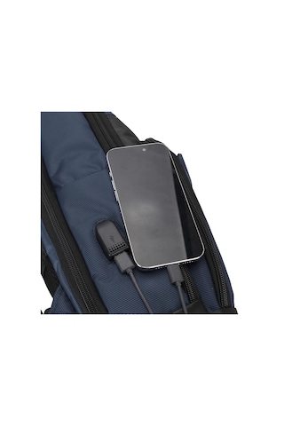 Plm Livorno-usb 17 Lacivert Notebook Sırt Çantası Çok Renkli