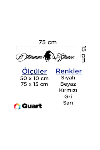 Ottoman Stance Osmanlı Cam Sticker, Oto Araba Sticker