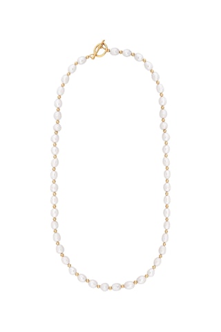 Kuyumcudukkani "tatlı Su İnci Doğal Taşlı" Kolye-29244-g-w Gold