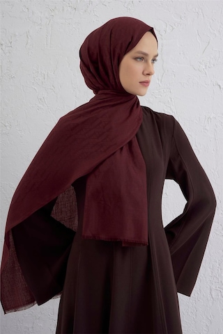 Armine Monogram Desen Edition Şal Bordo
