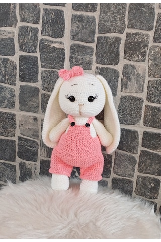Amigurumi Tavşan Oyuncak - 23 Cm Pembe