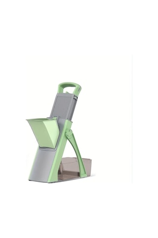 Dashanshop Genaı Cok Amaçlı Sebze Kesici Yeşil Ayarlanabilir Bıçaklı Büyük Kapasiteli Patates Rendesi Ve Doğrayıcı Mutfak Aleti 1 Parça