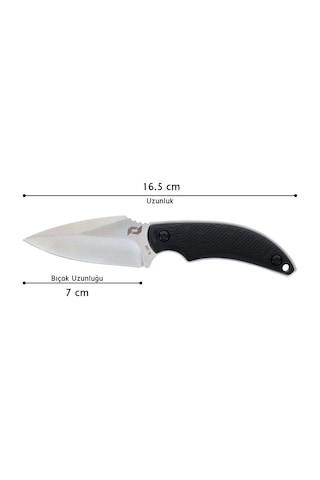 Schrade Usa Adder Fıxed Blade Boyun Kamp Bıçağı 1182521 Siyah
