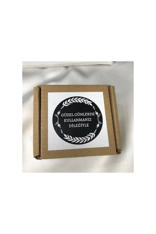 Güzel Günlerde Kullanmanız Dileğiyle Kuşe Etiket 5x5 Cm - 40 Adet Çok Renkli