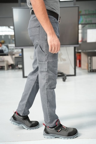 Uniprom İş Pantolonu Kot Kumaş Titan Flex Model Gri Gri