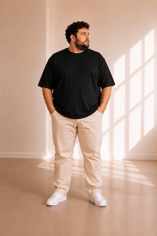 Sngl Tekstil Erkek Büyük Beden Oversize Kısa Kollu T-shirt 3xl 4xl 5xl 6xl 7xl 8xl 9xl 10xl Siyah