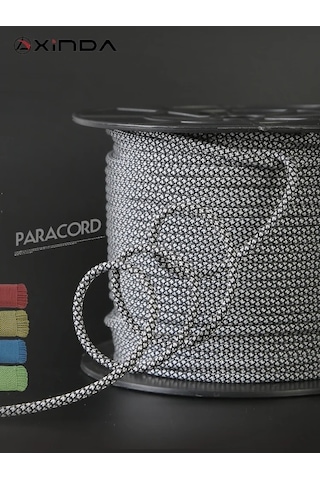 Besthome1 Güvenlik İçin 4mm 9çk Hayat Kurtaran Açık Hava Paracord Dağcılık Halatı 50m Kırmızı Kırmızı