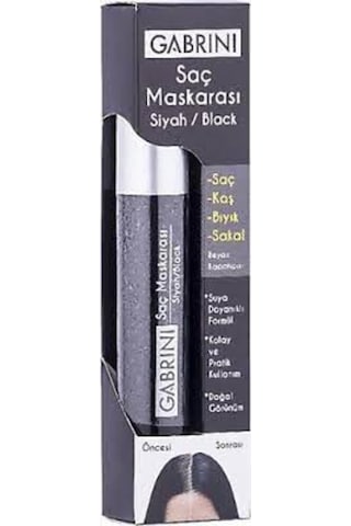 Gabrini Saç Maskarası Siyah Gabrini Saç Maskarası Siyah