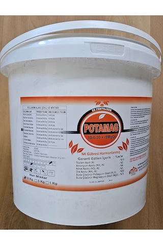 Npk 10-0-30+5mgo Potamag Ec Ferilizer Meyve Büyütücü Gübre 10kg