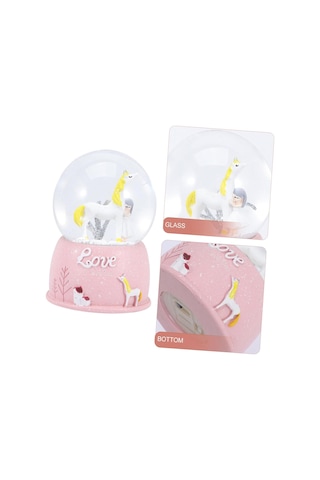 River World Hediye Seti Pembe Çikolata Not Defteri, Kar Küresi Pembe Peluş Ayıcık Diğer