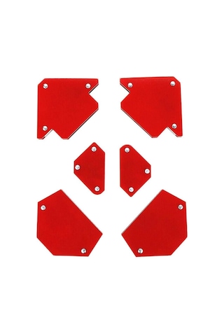 6'lı Set Mıknatıslı Manyetik Gönye Kaynak Tutucu Kaynak Gönyesi