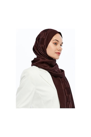 Valentino Orlandi Alia Vo Dama Desen Şal - 6544 Bordo