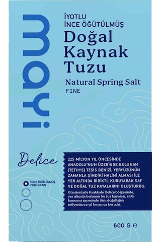 Mayi Tuz İyotlu İnce Öğütülmüş Doğal Kaynak Tuzu 600 G