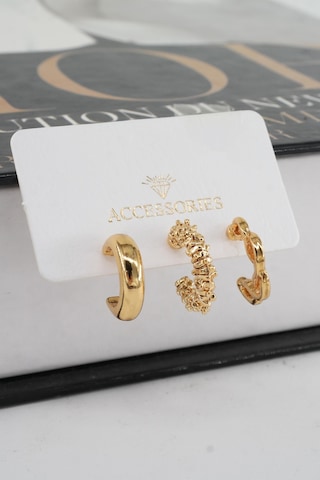 Byzeynaaksesuar Kadın 3'lü Küpe Çok Renkli