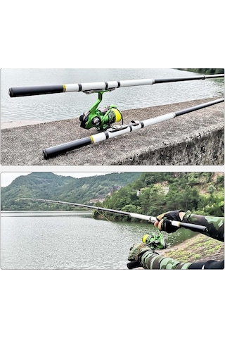 Valkyrie 2.1 Metre Karbon Fiber Balık Olta Kamış - 6 Boğum 6 Halka Teleskopik