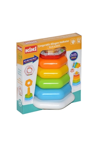 Ae-1510 Kiki Çıngıraklı Altıgen Halkalar Turuncu