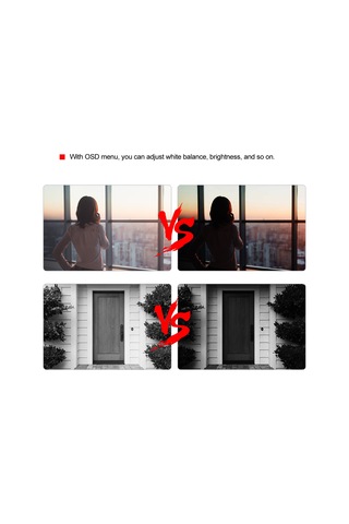 Geeroyoo Dış Mekan Ip66 Su Geçirmez Abs Kasa 20m Ir Gece Görüşü 1080p/4mp/5mp Ahd/tvı/cvı/cvbs 4-1 Güvenlik Kamerası Pal