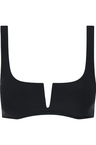 Bondi Born Şık Kare Yaka Bikini Üstü Siyah