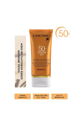 Soleil Bronzer Spf 50 Bb Cream 50ml - Işıltılı Ve Eşit Bronzluk İçin Güneş Koruyuculu Krem