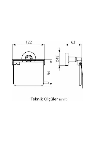 Ideal Standard Iom Tuvalet Kağıtlığı-krom krom