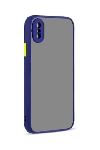 Apple Uyumlu iPhone X Kılıf Zore Hux Düğme Ve Kapak Zıt Renk Kılıf