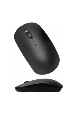 Kablosuz Bağlantı Yüksek Hassasiyetli Kablosuz Wireless Siyah Mouse Standart