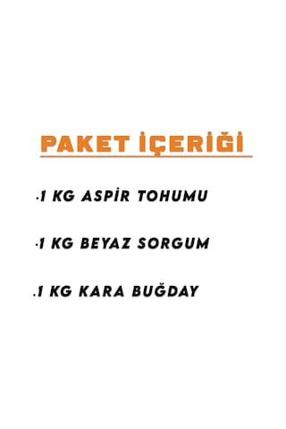 İpek Değirmen 3 Kg Premium Güvercin Yemi Sorgum Aspir Kara Buğday 0.75 LT - 2.5 LT - 12 KG