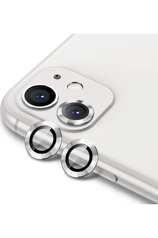 Ally iPhone Uyumlu 11 6.1 3d Metal Çerçeveli Kamera Lens Koruyucu-1852