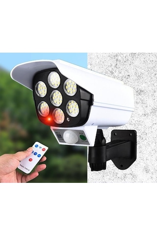 Bahçe Aydınlatma Su Geçirmez Kablosuz 77 Led 3 Mod Kamera Şeklinde Çok Renkli