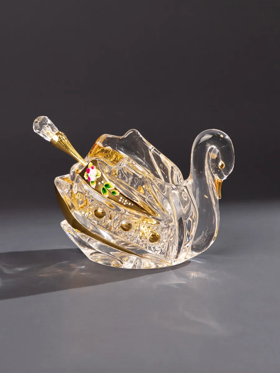 Lefard Cam Havyarlık "kuğu" Bir Kaşık İle 85 Ml 164695580 Beyaz