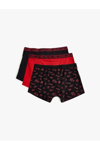 Koton 3'lü Boxer Seti Baskı Detaylı Çok Renkli Bordo 5wlm90087mk Bordo