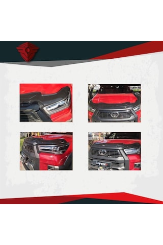 Toyota Uyumlu Hilux Yarasa Model Ön Kaput Koruyucu Rüzgarlık 2021 Ve Üstü