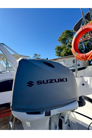 Tekne Motor Kılıfı Dıştan Takma Marin Deri Suzuki 140 Hp Yeni Kasa