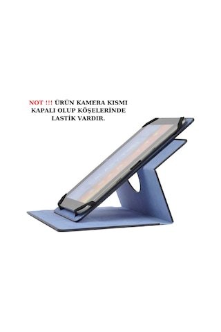 Xiaomi Redmi Pad Se 11" İle Uyumlu Kılıf Dönebilen Lastikli Kapaklı Koruyucu Kılıf